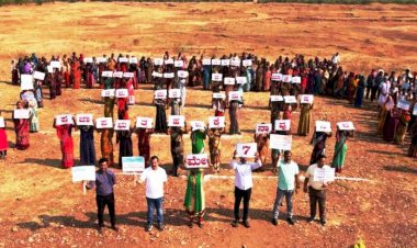 ಅಕ್ಷರ ಮಾಲೆಯ ಮಾದರಿಯಲ್ಲಿ ಮತದಾನ ಜಾಗೃತಿ