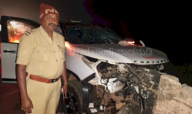 ಸತ್ಯಾತ್ಮತೀರ್ಥರು ಪ್ರಯಾಣಿಸುತ್ತಿದ್ದ ಕಾರಿಗೆ ಅಪಘಾತ: ಹಾವೇರಿ ಜಿಲ್ಲೆ ಶಿಗ್ಗಾವಿ ಬಳಿ ಘಟನೆ